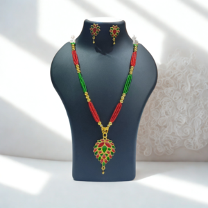 Dugdugi necklace Assamese gohona jewellery set